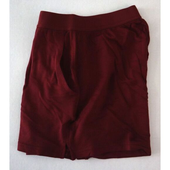 Jambys Unisex Sz Small Cabernet/Red Soft Breathable Boxer Shorts w/Pockets - Picture 4 of 8